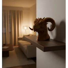 Dekoratif Gold Ejderha Heykeli Koleksiyonluk Fantastik Tasarım