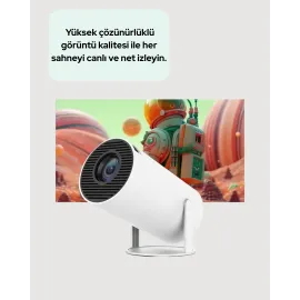 Kablosuz Ve Kablolu Bağlantı Seçenekli Ev Tipi Projeksiyon