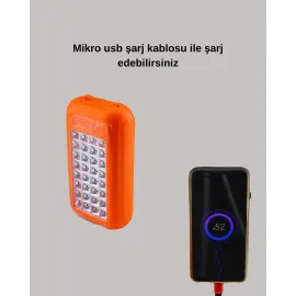 Gold Silver Güneş Enerjili Powerbank Işıldak – 10000 mAh, 32 LED, Çift USB, Su Geçirmez