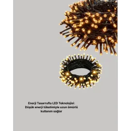 Animasyonlu LED Işıklı 10 Metre Uzaktan Kumandalı Dekoratif Işık