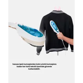 Mini Buharlı Seyahat Ütüsü – Hızlı Isınan, Koku Giderici, Her Kumaşa Uygun Taşınabilir Ütü