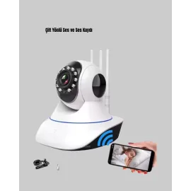 Akıllı Ip Güvenlik Kamerası – 1080P Hd, Gece Görüşlü, Hareket Algılamalı