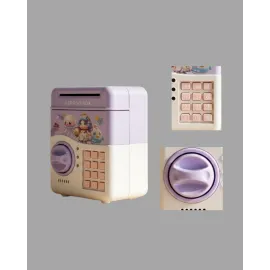 Çocuklar İçin Elektronik Şifreli Para Biriktirme Kumbarası Mor