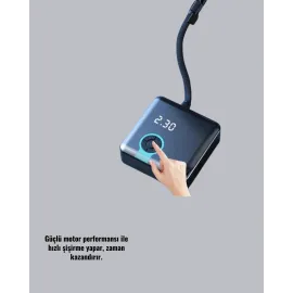 Type-C Şarj Girişli Taşınabilir Elektrikli Hava Pompası