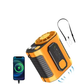 Taşınabilir USB Şarjlı Turbo Fan – 3 Modlu Soğutma, Hafif & Kompakt