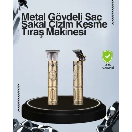 Kompakt Tasarımlı, Uzun Pil Ömürlü Saç Sakal Kesme Makinesi