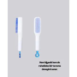 Otomatik Temizlemeli Saç Fırçası – Ergonomik Tasarım, Masaj Etkili, Elektriklenmeyi Önleyici