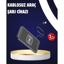 Kaymaz Manyetik Kablosuz Şarj Pedi – Araç, Ofis ve Ev Kullanımına Uygun