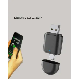 Kablosuz CarPlay Adaptörü – Bluetooth 5.4 ve Wi-Fi 6 Teknolojili Tak & Çalıştır Dönüştürücü