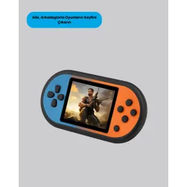 520 Oyunlu Mini Oyun Konsolu Av Çıkışlı Hd Lcd Ekranlı