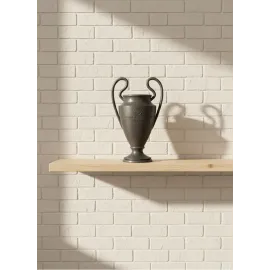 Füme Şampiyonlar Kupası 25cm Modern Dekor Ödül Biblo