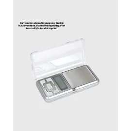 300 Gr Hassas Cep Terazisi Mavi Işıklı Lcd Ekranlı