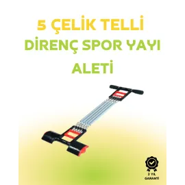 Paslanmaz Çelik Yaylı Çoklu Dirençli Kol ve Gövde Egzersiz Aleti
