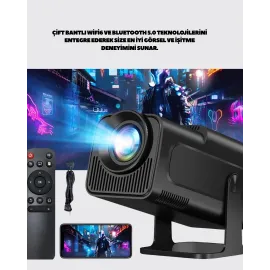 1080P Full Hd Çözünürlük Ve 4K Destekli Projektör