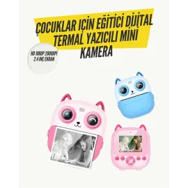 2.4” Ekranlı Mini Kamera – 1080p Kayıt + Mürekkepsiz Yazdırma