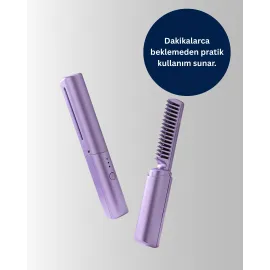 USB Şarjlı Kablosuz Saç Düzleştirici – Seyahat ve Günlük Kullanım