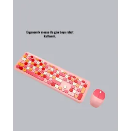 Retro Tarz Bluetooth 5.1 Klavye – Win/OSX/Android/iOS Uyumlu