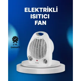 Mini Elektrikli Isıtıcı – 2000W Güç, Fanlı Isıtma, 3 Isı Modu