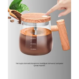 Isıtıcılı Manyetik Karıştırıcı Kupa – 400 ml, C Tipi Şarjlı, Akıllı Tasarım