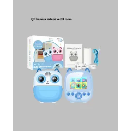 48Mp Termal Baskılı Çocuk Dijital Kamera 1080P Video 2.4'' Ekran 6X Zoom