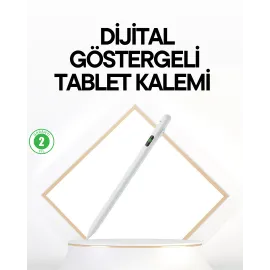 Ipad Uyumlu 1.5Mm Pom Uçlu Dokunmatik Kalem Uzun Kullanım Süreli Stylus