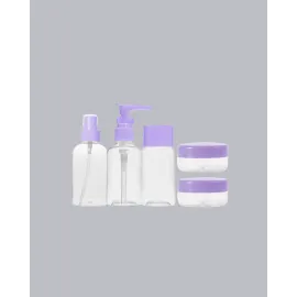 Seyahat Banyo Seti 5 Parça Şeffaf Taşıma Çantalı 30 Ml