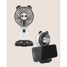 Mini Fan Hayvan Figürlü – Şarj Edilebilir Taşınabilir El Vantilatörü