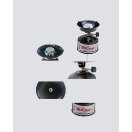 Kompakt Kamp Ocağı Seti Gaz Tüplü Ayarlanabilir Alevli 400g Hafif Tasarım