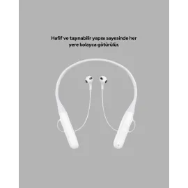 USB Şarjlı Uzun Ömürlü Boyun Askılı Bluetooth Kulaklık