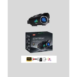 Q28 Bluetooth Kask Kulaklık 1080P Kamera – Su Geçirmez Motosiklet Interkom