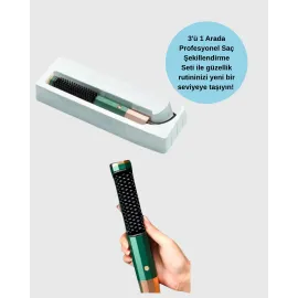 Ayarlanabilir Isı Kontrollü Saç Şekillendirme Seti – Tüm Saç Tipleri İçin Uygun