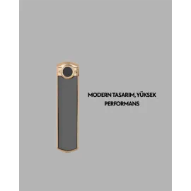 Plazma Ark Teknolojili Elektrikli Çakmak – Dokunmatik, LED Göstergeli, Şarj Edilebilir