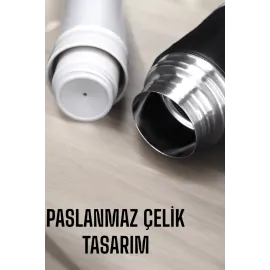 Şık Ve Dayanıklı 3 Bardaklı Termos Seti Uzun Süre Isı Koruma Özellikli