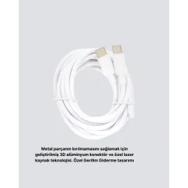 Dayanıklı Dış Kaplamalı 30W 5.0A Type-C Hızlı Şarj ve Data Kablosu