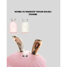 Usb Bağlantılı Sessiz Çalışan Led Işıklı Nemlendirici Difüzör 200 Ml