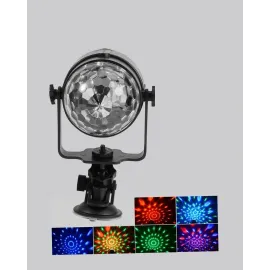 Ritme Duyarlı Led Disko Topu – Renkli Işık Gösterili Parti Lambası