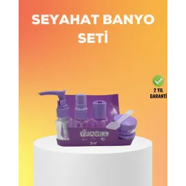 Seyahat Bakım Seti 5 Parça Sızdırmaz Şeffaf Kapaklı 30Ml