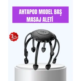 Titreşimli Saç Derisi Masaj Aleti 8 Kollu Derin Rahatlama Ve Stres Azaltma