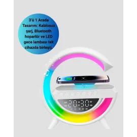 2025 Yeni Seri 15W Kablosuz Şarjlı Led Atmosfer Lambası