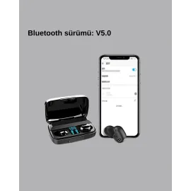 A10s TWS Bluetooth 5.0 Kulaklık – Powerbank’li Şarj Kutusu, Dokunmatik Kontrol, Gerçek Stereo