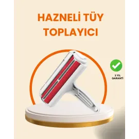 Elektriksiz Hazneli Tüy Temizleyici – Kedi Köpek Tüy Toplama Rulosu