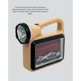 Güneş Enerjili Alev Efektli Lamba – Cob Teknolojili, Dış Mekan Aydınlatma