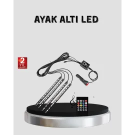 48 LED Araç İçi RGB Şerit Aydınlatma Müzik Senkron USB Kumandalı Set