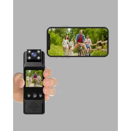 180° Döner Lensli Mini Kamera 1080P Full HD Hareket Algılama 1200mAh