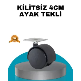 4 Cm Kilitsiz Masa Ayağı Tekli Sessiz Ve Akıcı Hareket