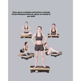 Evde Spor İçin Titreşimli Plate Fitness Platformu