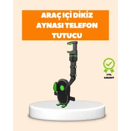 Araç İçi Dikiz Aynası Telefon Tutucu Katlanabilir Ve Çok Fonksiyonlu