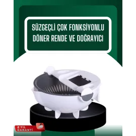 Çok Amaçlı Hazneli Sebze Rende Doğrayıcı Ve Soyucu