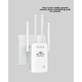 Çift Bantlı Otomatik Kurulum WiFi Repeater Menzil Genişletici