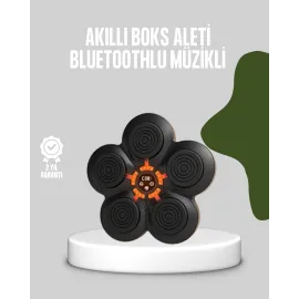 Akıllı Müzikli Boks Makinesi Bluetooth Bağlantılı Işıklı Hedefli Fitness Aleti